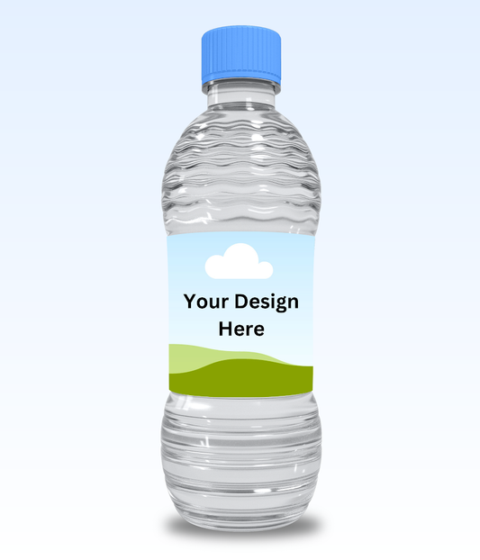 Costumizable Water Bottle Label Only
