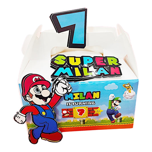 Super Mario Gable Favor Box